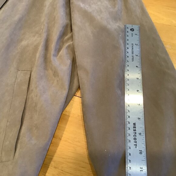 London Fog Womens Coat Sz Petite Large Khaki Brown Tan All Weather Zip Up - Picture 4 of 10